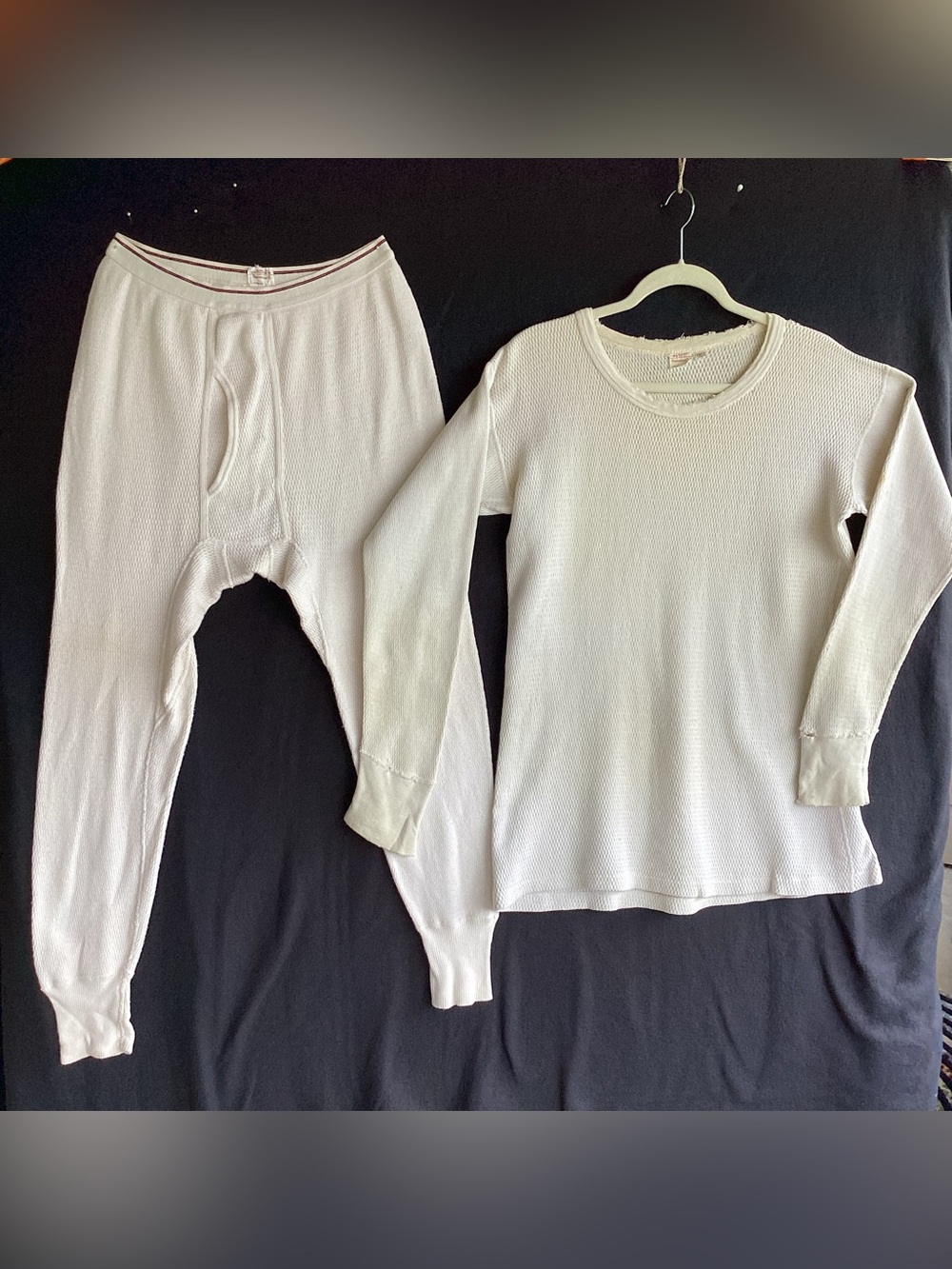 Vintage JC Penney Towncraft Long Johns thermal pants And shirt set made in USA